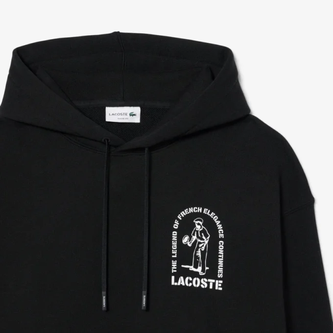 Hoodie met losse pasvorm en print