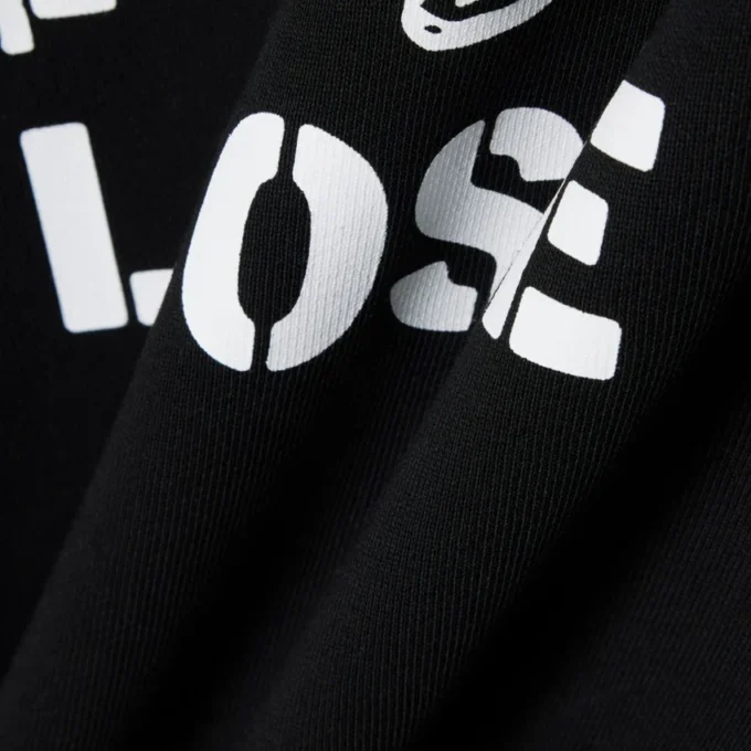 Hoodie met losse pasvorm en print