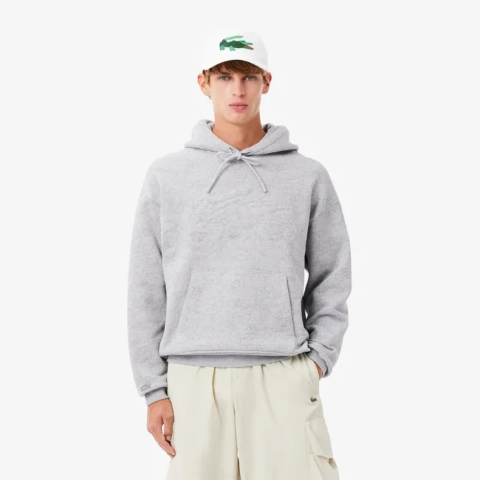 Hoodie met print en relaxte pasvorm voor heren