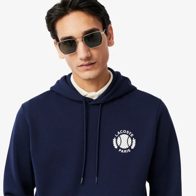 Hoodie met print voor heren, met motief van Tennis