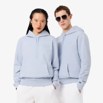 Hoodie met reliëflogo