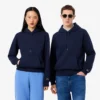 Hoodie met reliëflogo