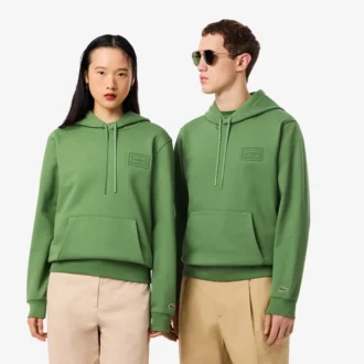Hoodie met reliëflogo
