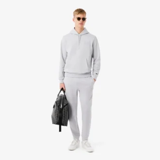 Hoodie met reliëflogo