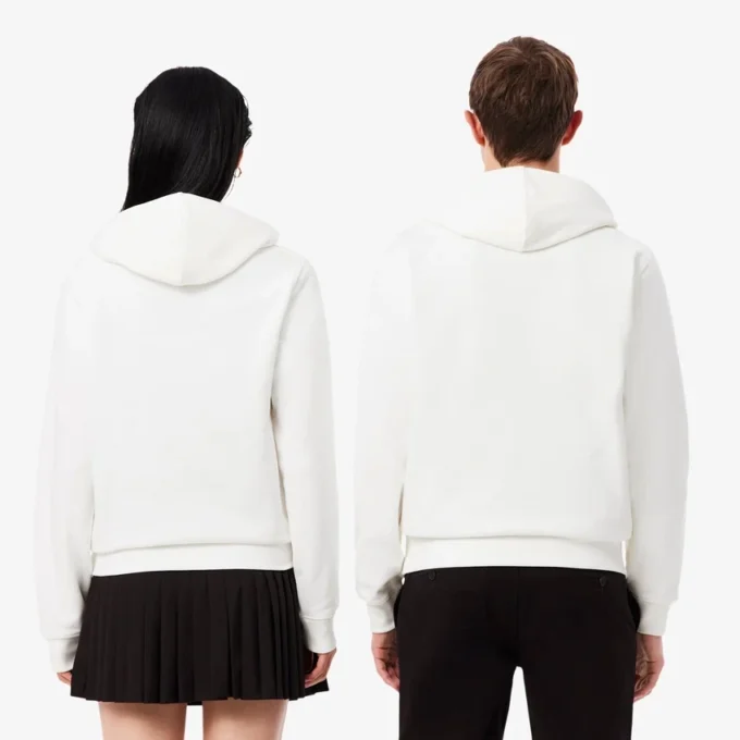 Hoodie met reliëflogo