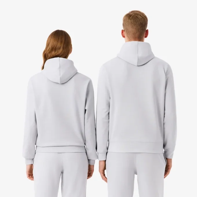 Hoodie met reliëflogo
