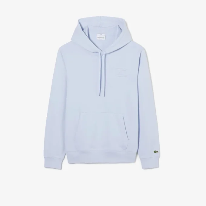 Hoodie met reliëflogo