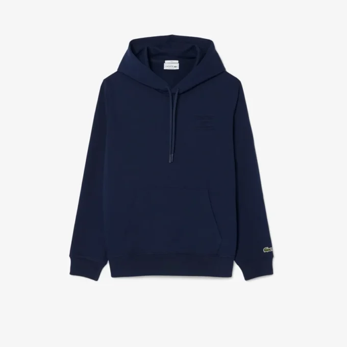 Hoodie met reliëflogo