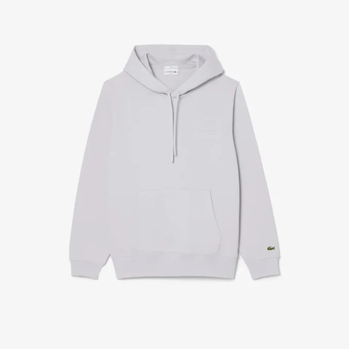 Hoodie met reliëflogo