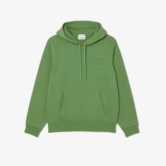 Hoodie met reliëflogo