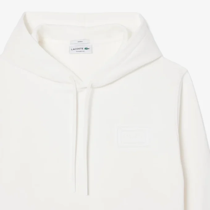 Hoodie met reliëflogo