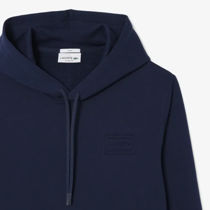 Hoodie met reliëflogo