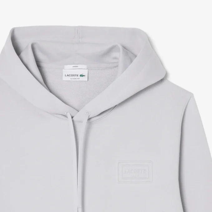 Hoodie met reliëflogo