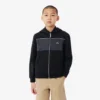 Hoodie met rits en kleurblokken