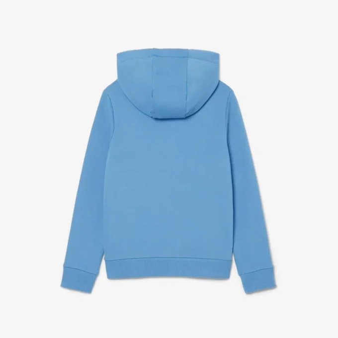 Hoodie met rits en kleurblokken
