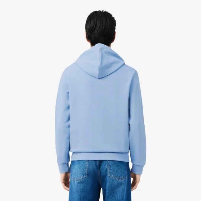 Hoodie met rits en kleurblokken