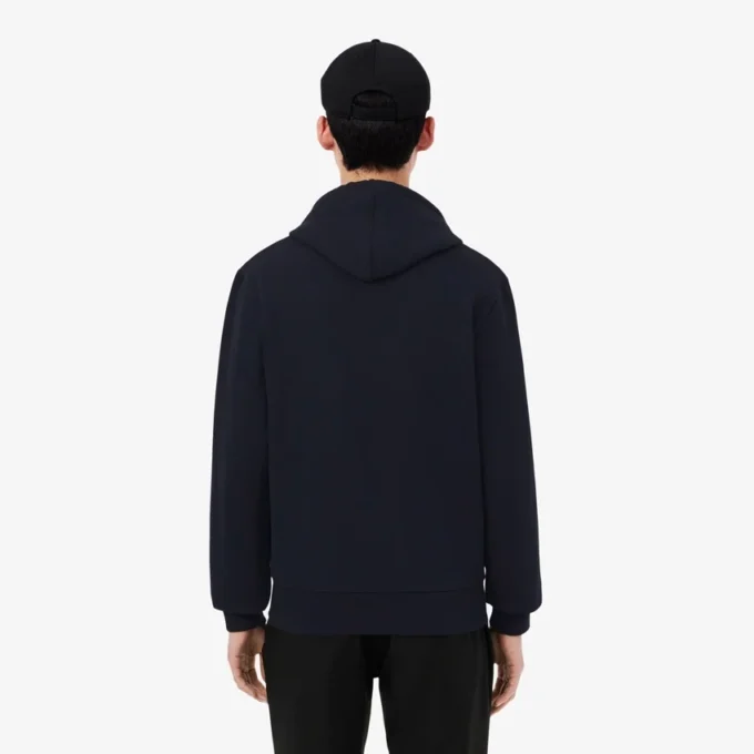Hoodie met rits en kleurblokken