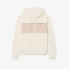 Hoodie met rits en kleurblokken