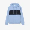 Hoodie met rits en kleurblokken