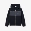 Hoodie met rits en kleurblokken