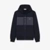 Hoodie met rits en kleurblokken