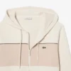 Hoodie met rits en kleurblokken