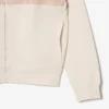 Hoodie met rits en kleurblokken