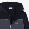 Hoodie met rits en kleurblokken