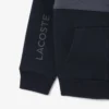 Hoodie met rits en kleurblokken