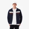 Hoodie met rits en kleurblokken voor heren