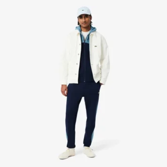 Hoodie met rits en kleurblokken voor heren
