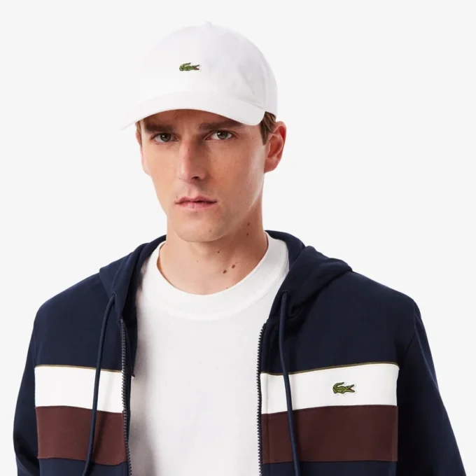 Hoodie met rits en kleurblokken voor heren