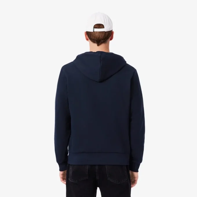 Hoodie met rits en kleurblokken voor heren