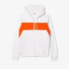 Hoodie met rits en kleurblokken voor heren