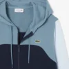 Hoodie met rits en kleurblokken voor heren
