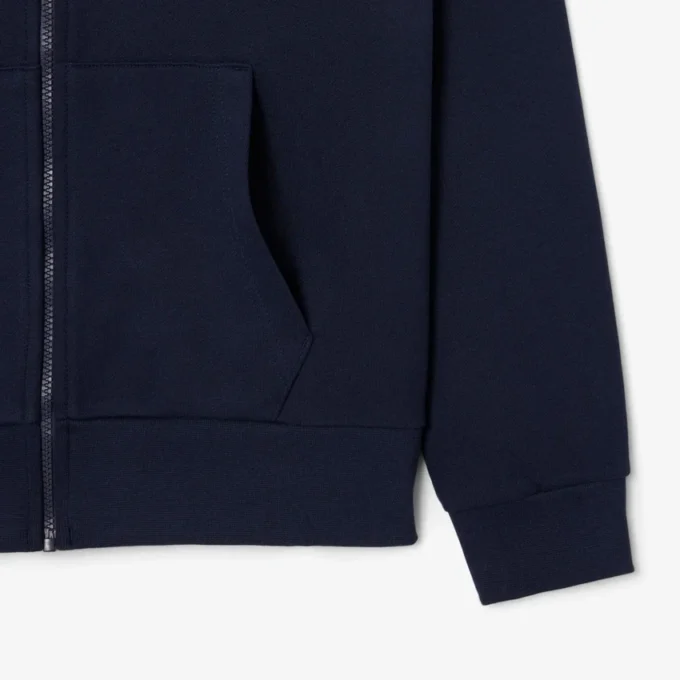 Hoodie met rits en kleurblokken voor heren