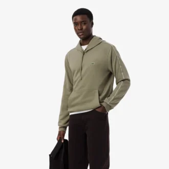 Hoodie met ritssluiting en logo-streep