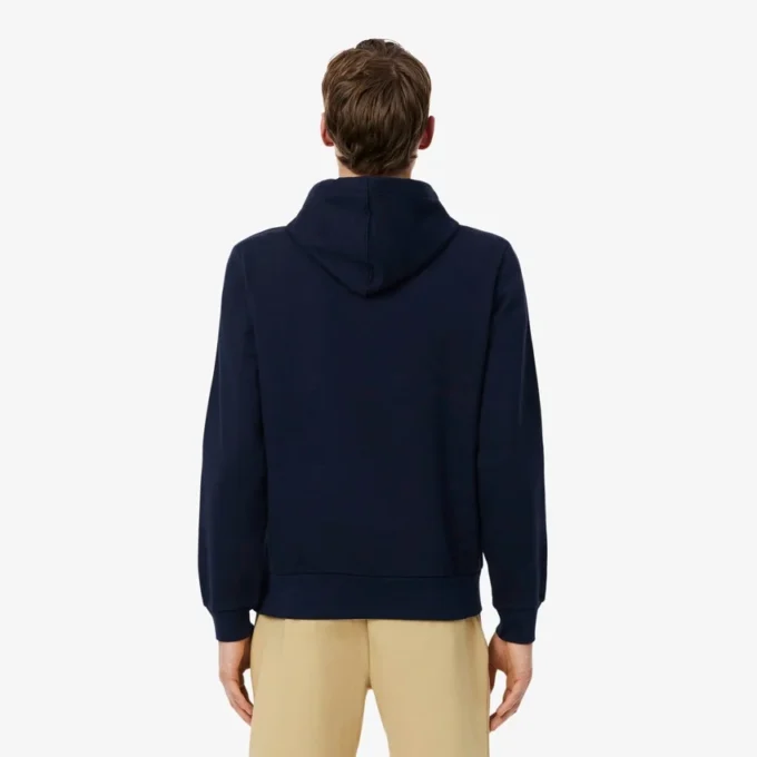 Hoodie met ritssluiting en logo-streep