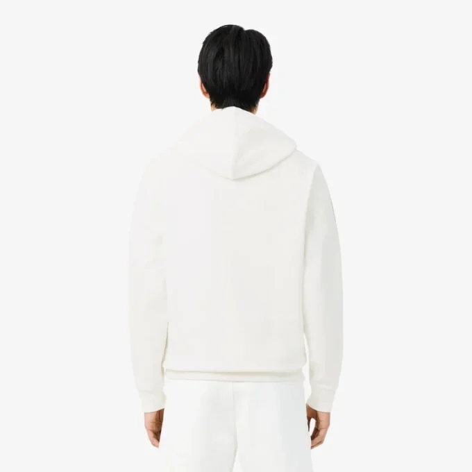 Hoodie met ritssluiting en logo-streep