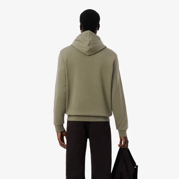 Hoodie met ritssluiting en logo-streep