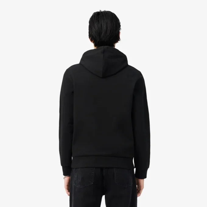Hoodie met ritssluiting en logo-streep