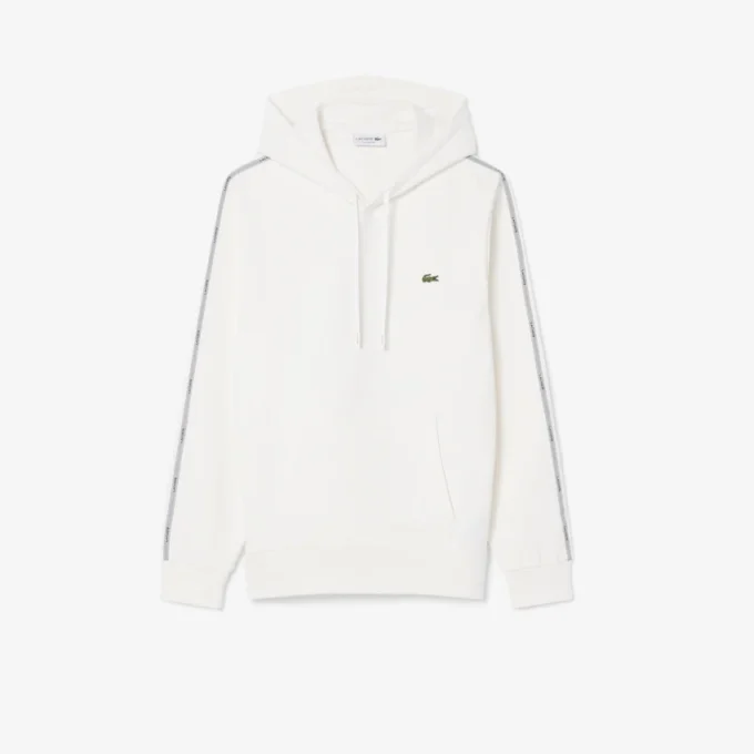 Hoodie met ritssluiting en logo-streep