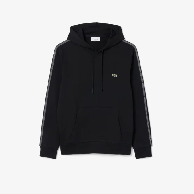 Hoodie met ritssluiting en logo-streep