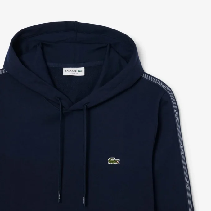 Hoodie met ritssluiting en logo-streep