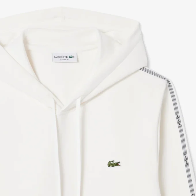 Hoodie met ritssluiting en logo-streep