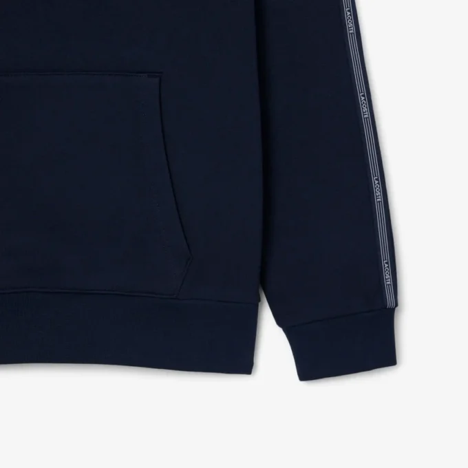 Hoodie met ritssluiting en logo-streep