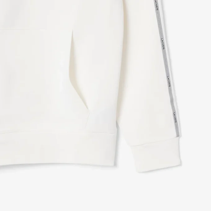 Hoodie met ritssluiting en logo-streep