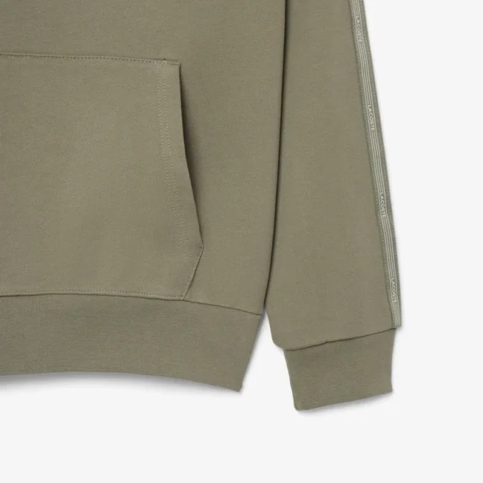 Hoodie met ritssluiting en logo-streep