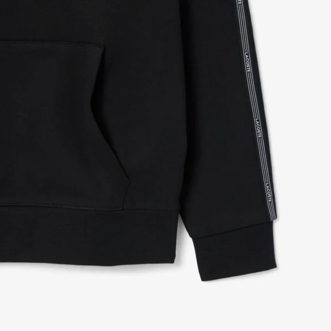 Hoodie met ritssluiting en logo-streep