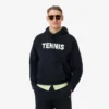 Hoodie met tennisprint